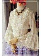 Dear Celine Bell Sleeved Lace Blouse(In Stock)